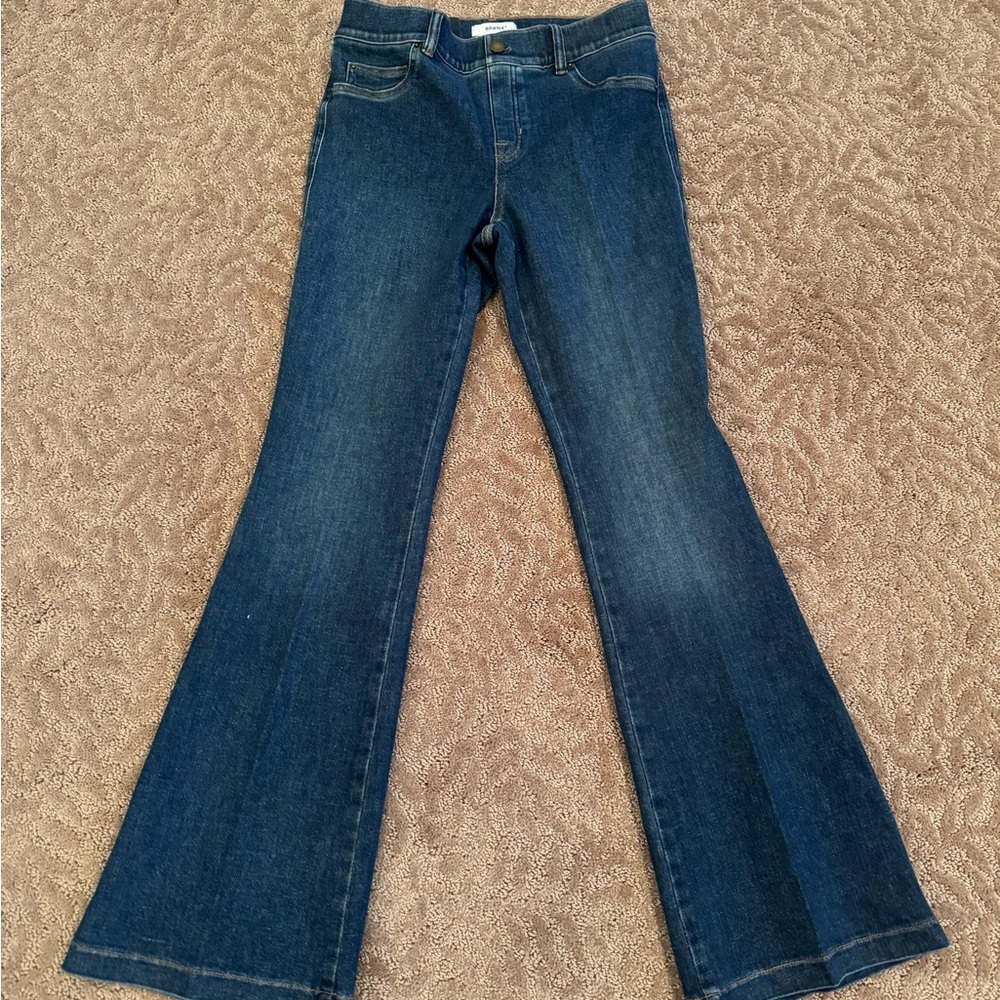 NWT SPANX Dark Blue Wide Leg Jeans